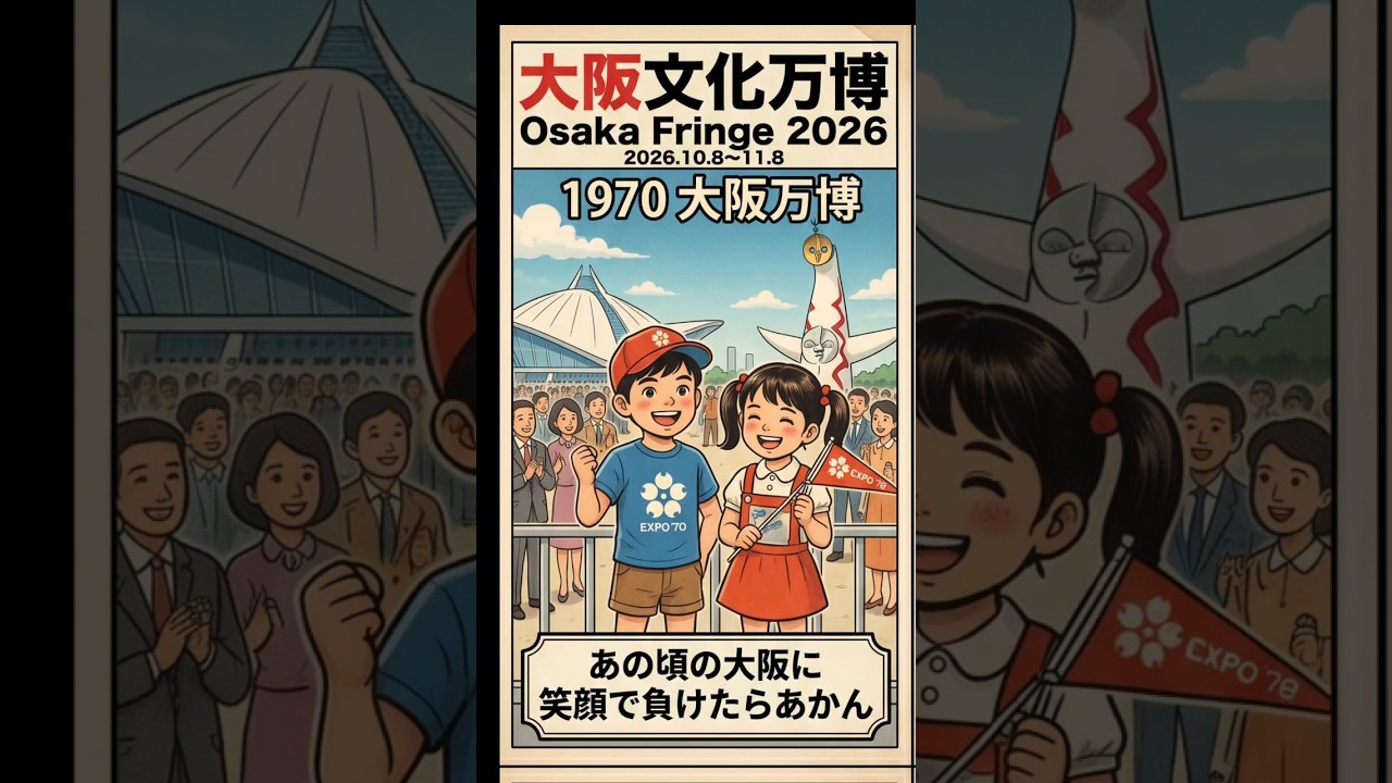 大阪文化万博 Osaka Fringe202610月8日〜11月8日開催 参加アーティスト＆会場提供パートナー募集中 勝手にイベント応援動画 ACJapan ライバルは1694年オマージュバージョン
