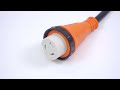 TrekPower RV Locking Adapter Cord 15 Amp to 50 Amp