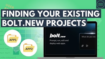 Finding Your Existing Projects in Bolt.new & StackBlitz