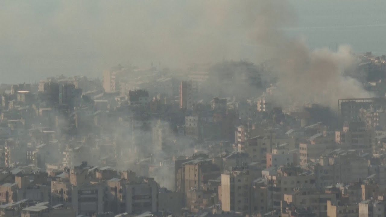 مشاهد مباشرة لتصاعد أعمدة الدخان من ضاحية بيروت الجنوبية