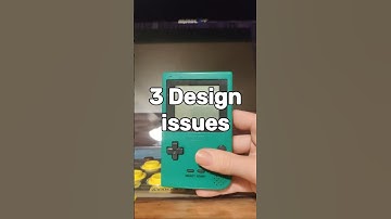 3 Design Issues on the Gameboy Pocket