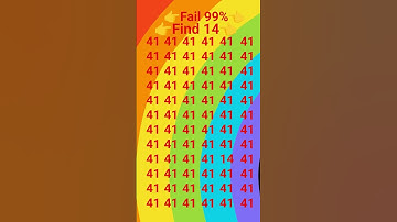 find 14🤔🌈 #quiz #memes #braintestsolution #challenge #quiztime #illusion #iqtest