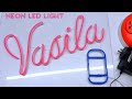 How To Make a Neon Sign LED Lights ( Cut Back Panel )