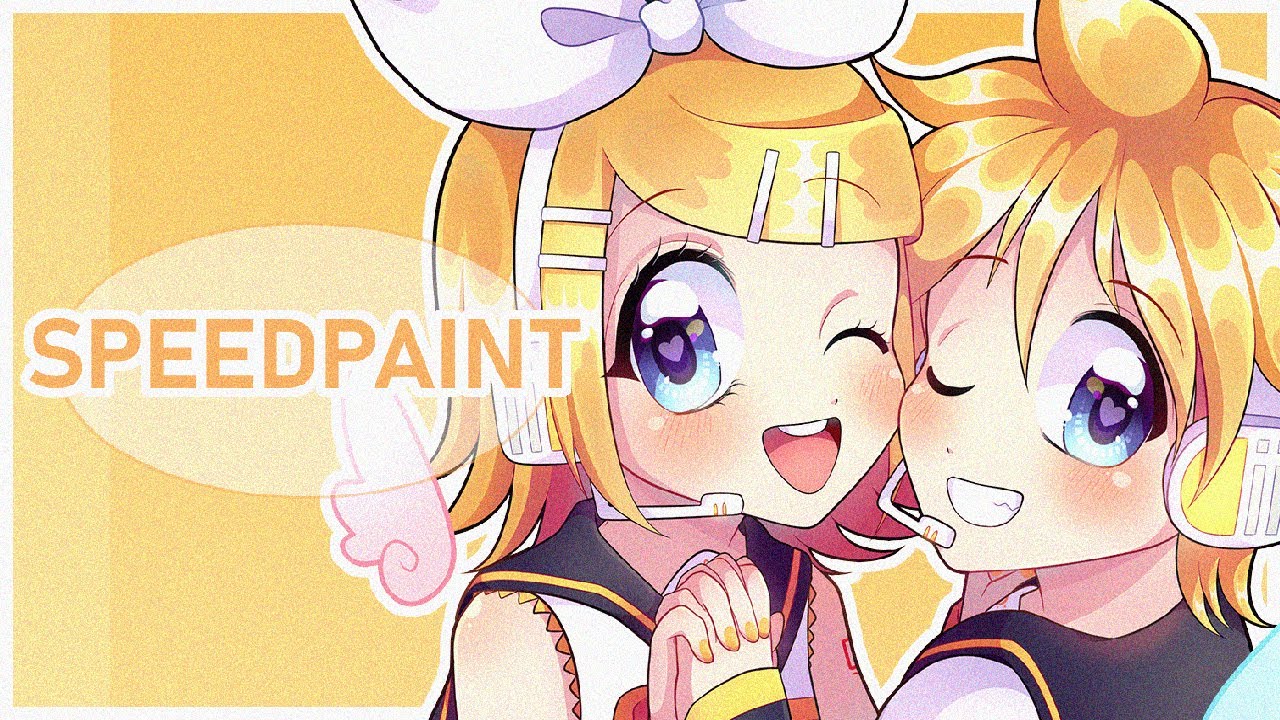 [Speedpaint] Electric Angel Kagamine Rin & Len | ボーカロイド / Vocaloid ...