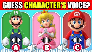 Guess the Voice! | Super Mario Bros. Movie Characters |  Mario, Princess Peach, Luigi, Bowser