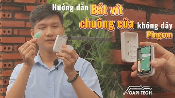Khoan Vít Cho Nút Nhấn Chuống Cửa Không Dây Pingron PR DB01