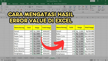 CARA MENGATASI HASIL ERROR VALUE DI EXCEL