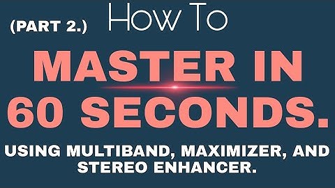 HOW TO MASTER IN 60 SECOND(Part 2) #Mastering #Cubase #MasteringMusic