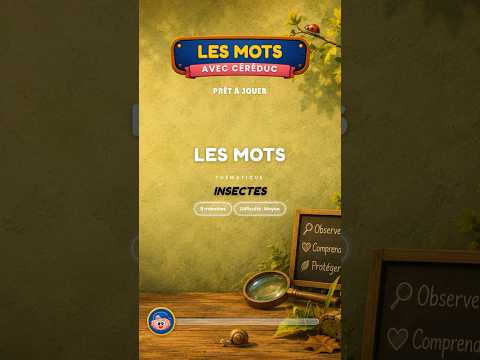 Culture & découvertes — Trouve le mot : Insectes · 8 manches (moyen) #shorts
