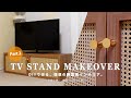 【DIY】DIYで作る、理想の韓国風インテリア。｜ニトリのテレビラックをラタン（籐）で北欧インテリアにカスタマイズ｜二人暮らしVlog