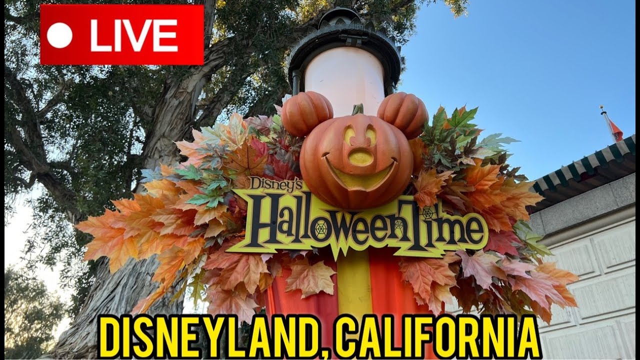 🔴 LIVE Halloween time Disneyland YouTube