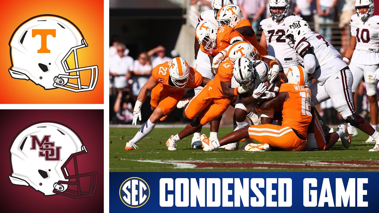 No. 15 Tennessee Volunteers at Mississippi State Bulldogs | Condensed Game | 2025 SEC Football