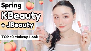 The BEST K-Beauty + J-Beauty Products for Spring 2020 | Soft Peachy Asian Makeup Look screenshot 1
