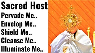 Sacred Host...Pervade me, Envelop me, Shield me, Be all to me, Protection, Adoration