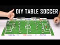 How to make a soccer tabletop game at home DIY image