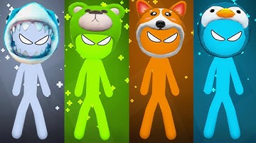 Stickman Party Random Funny MINIGAMES - Stickman Party 1 2 3 4 Player Gameplay 2022 Android iOS