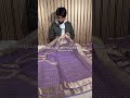 Eccentric Metallic Lavender Shade Pure Tissue Silk Banarasi Saree in Traditional Weave Add Ons-