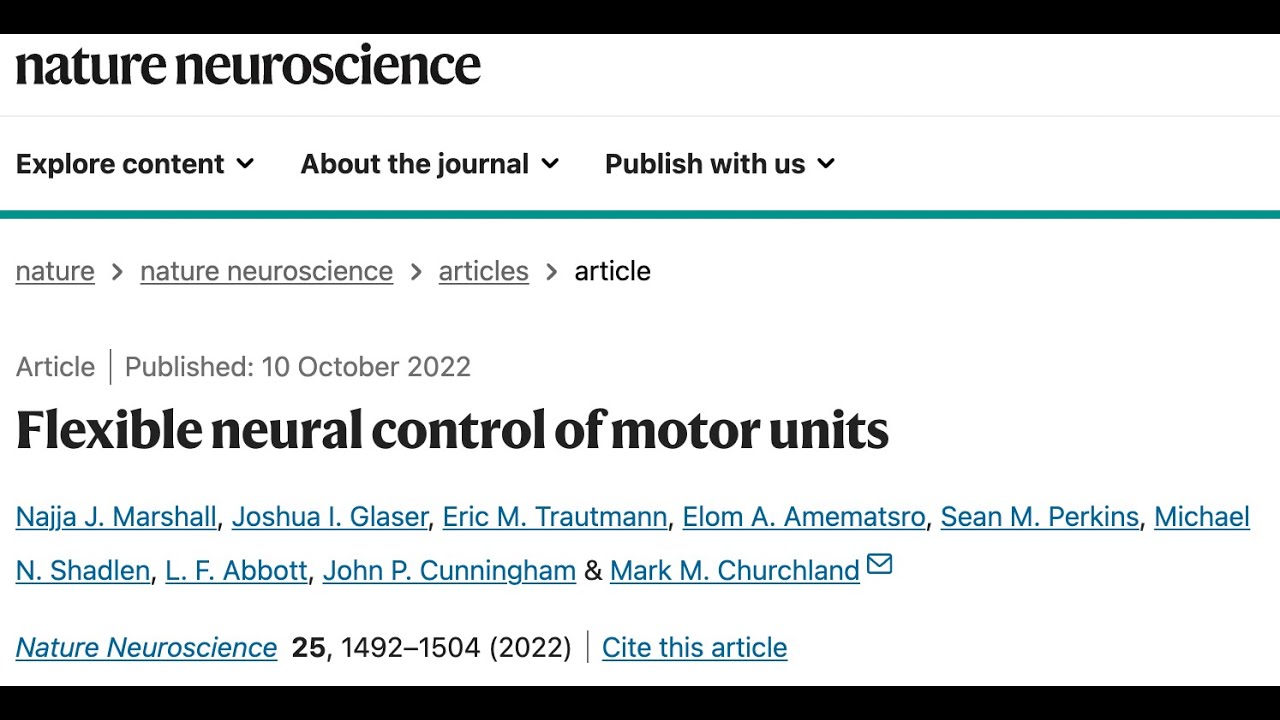 Mark Churchland (Columbia University) - December 1st, 2023