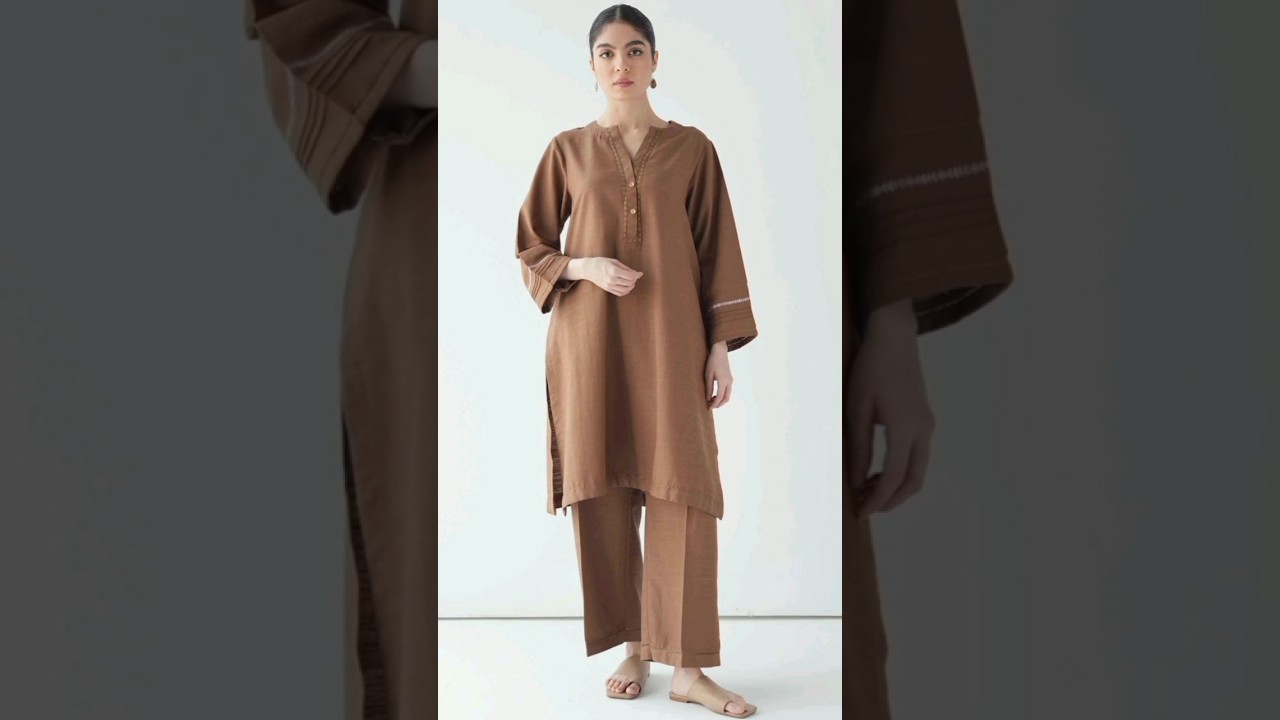 Khaddar Plain Dress Designing Ideas 2025