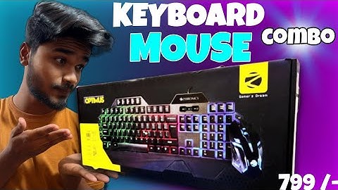ZEBRONICS OPTIMUS BEST GAMING KEYBOARD MOSUE COMBO