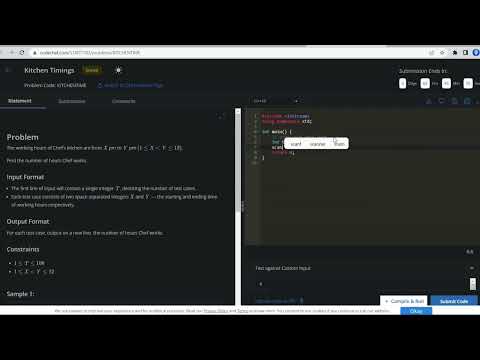 codechef weakly contest starters 70 21 dec kitchen time#solution #programing