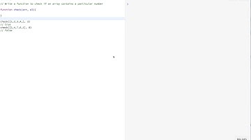 Javascript - Write a function to check if an array contains a particular number