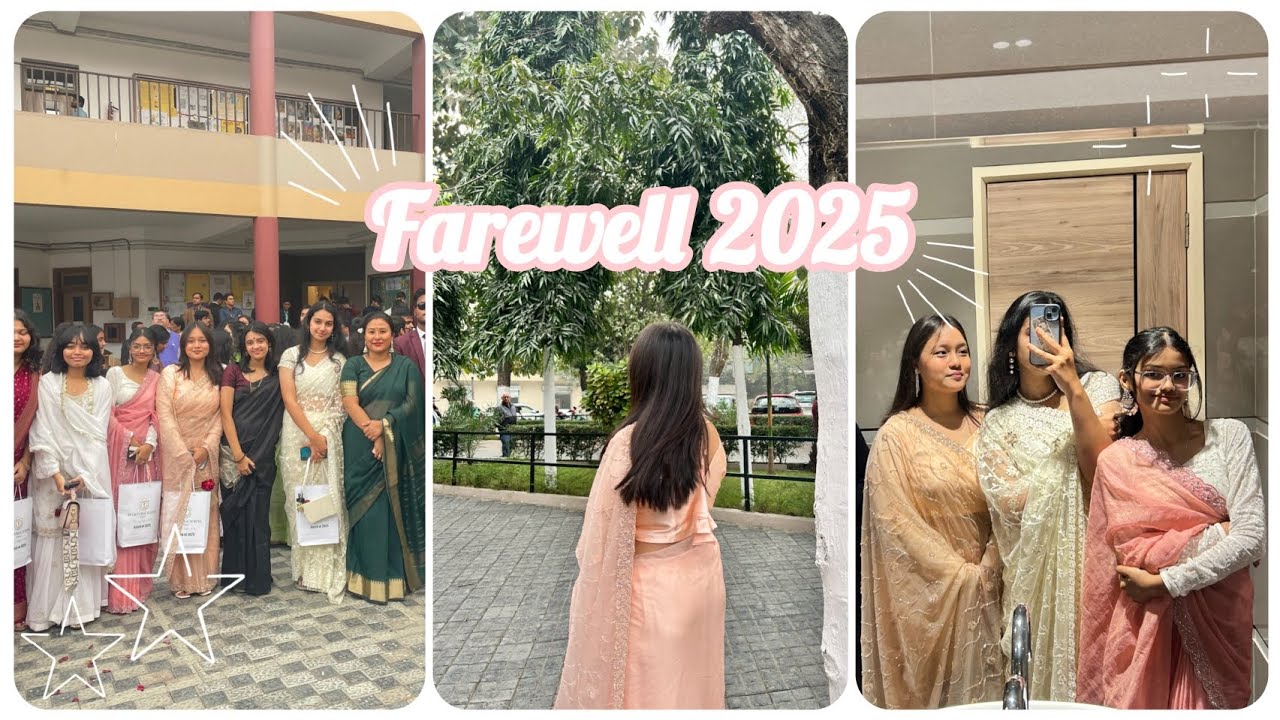 ~mini vlog~ || FAREWELL 2025 || At DPS siliguri with friends for the farewell