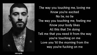 zayn - met tonight (lyrics)