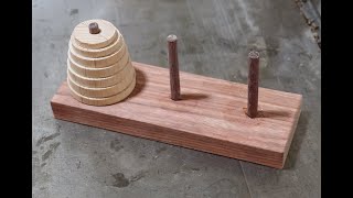 Woodturning - Project That Sells - How To Fund Your Shop - Hobby - Tower of Hanoi - Beginner Project