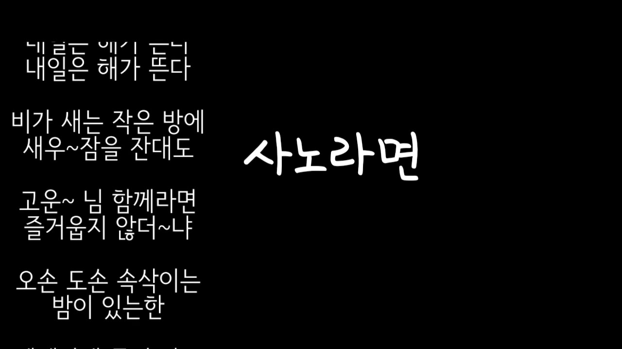 들국화 - 사노라면