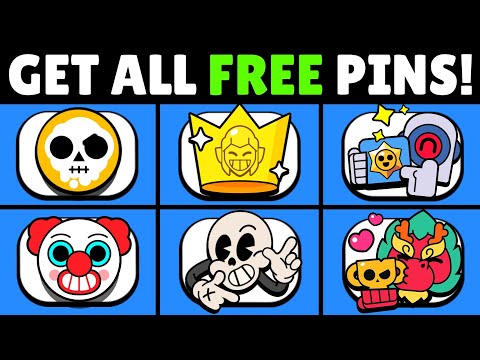 GET ALL OF THESE FREE PINS IN BRAWL STARS!!