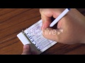 Receipt Book [STOCK FOOTAGE]