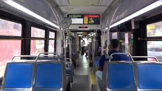 NYC Bus: On Board South Ferry bound LFS Artic 1251 M15 SBS Houston St to Hester St