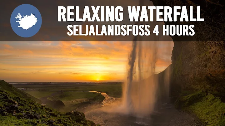 Relaxing Waterfall ♥ Seljalandsfoss in Iceland - 4 hours