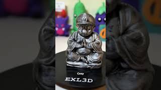 Hand-Painted Zen Buddha Statue — 3D Printed Gamer Desk Decor #Shorts