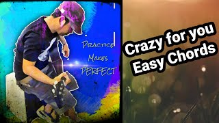 Easy Guitar Chords Guitar Tutorial Crazy For You Madonna Youtube Easy Guitar Chords Guitar Tutorial Crazy For You Madonna Youtube