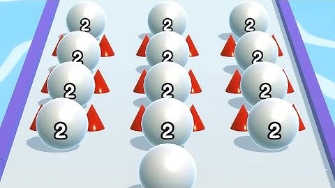 Ball Run 2048 - All Levels Gameplay Walkthrough - Android iOS Lv 1 - 3