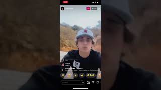 Josh Richards Instagram Live about new YT video November 10, 2020