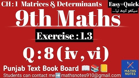Class 9th Maths Chapter No 1 | Exercise 1.3 9th Maths | Q#8 (iv) ,(vi) | 9th Maths | 9th Sci Maths