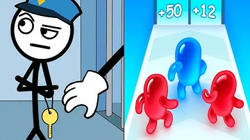 Theif puzzle vs Join Blob Clash 3D Max All Levels Android iOS Gameplay