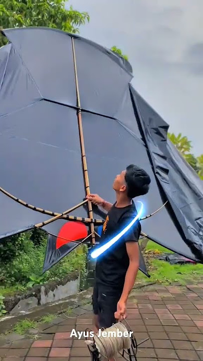 tes terbang layangan sikepok mini ukuran 3 meter #shorts
