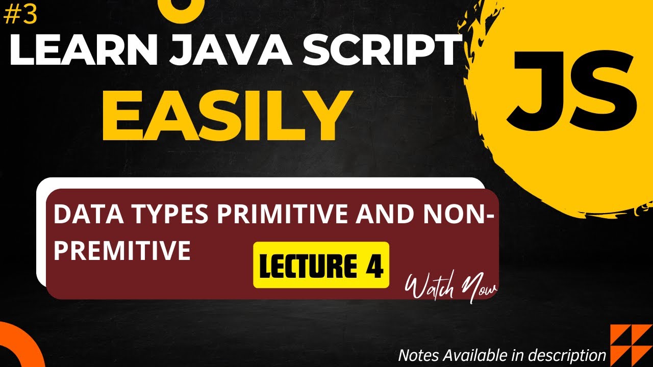 data types primitive and non-premitive data type in java script - YouTube
