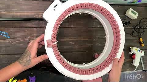 Sentro 48 pin knitting machine overview & attaching a digital row counter