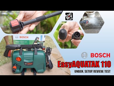 Bosch Aquatak 110 Water Jet - Unbox, Parts, Setup and Test