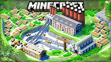I Spent 12 Hours Building a HUGE MINING OPERATION in Minecraft