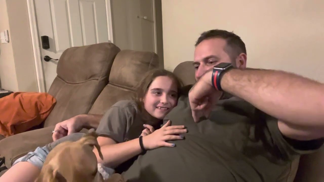 Playing on the couch