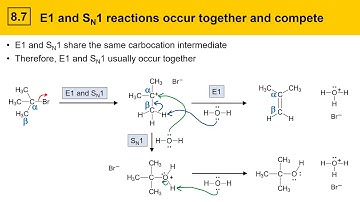 8.7 E1 and SN1 Reactions Compete