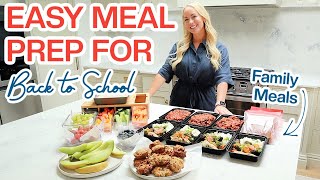 BACK TO SCHOOL MEAL PREP + MEAL PLAN! A WEEK OF FAMILY MEALS DONE ✅