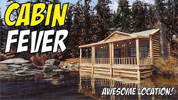 Fallout 76 CAMP Tutorial - Simple Lakeside Log Cabin In The Woods