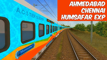 Ahmedabad Chennai Humsafar Exp | MSTS Open Rails | Indian Train Simulator